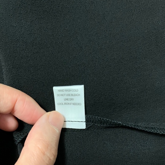 Tinley Road 100% Silk Black Button Down Shirt - Picture 5 of 8